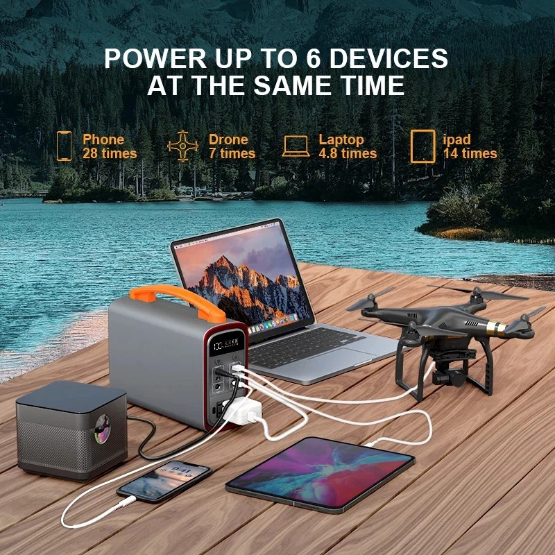 200w bærbar kraftstasjon med LIFEPO4 -batteri